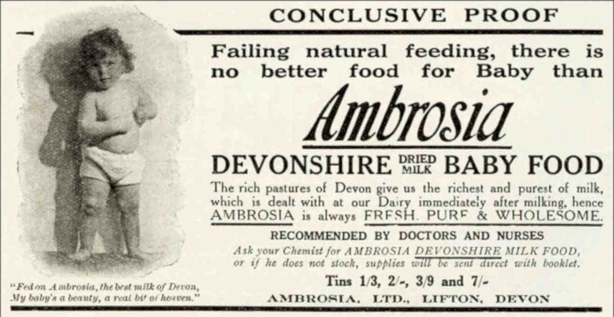 Ambrosia Baby Proof Vintage Retro Advert Poster A4 Photo Print