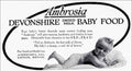Ambrosia Devonshire Baby Vintage Retro Advert Poster A4 Photo Print