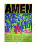 Amen Last Time Vintage Retro Advert Poster A4 Photo Print