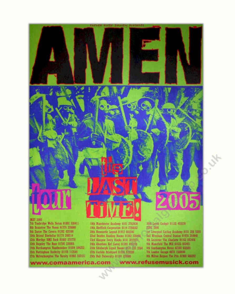 Amen Last Time Vintage Retro Advert Poster A4 Photo Print
