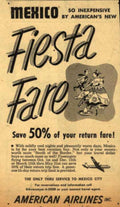 American Airlines Fiesta Vintage Retro Advert Ads A4 Photo Print