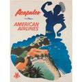 American Airlines Flights To Acapulco V Vintage Retro Advert Poster A4 Photo Pr