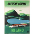 American Airlines Flights To Ireland Vi Vintage Retro Advert Poster A4 Photo Pr