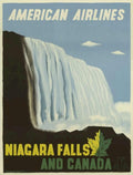 American Airlines Niagara Vintage Retro Advert Poster A4 Photo Print