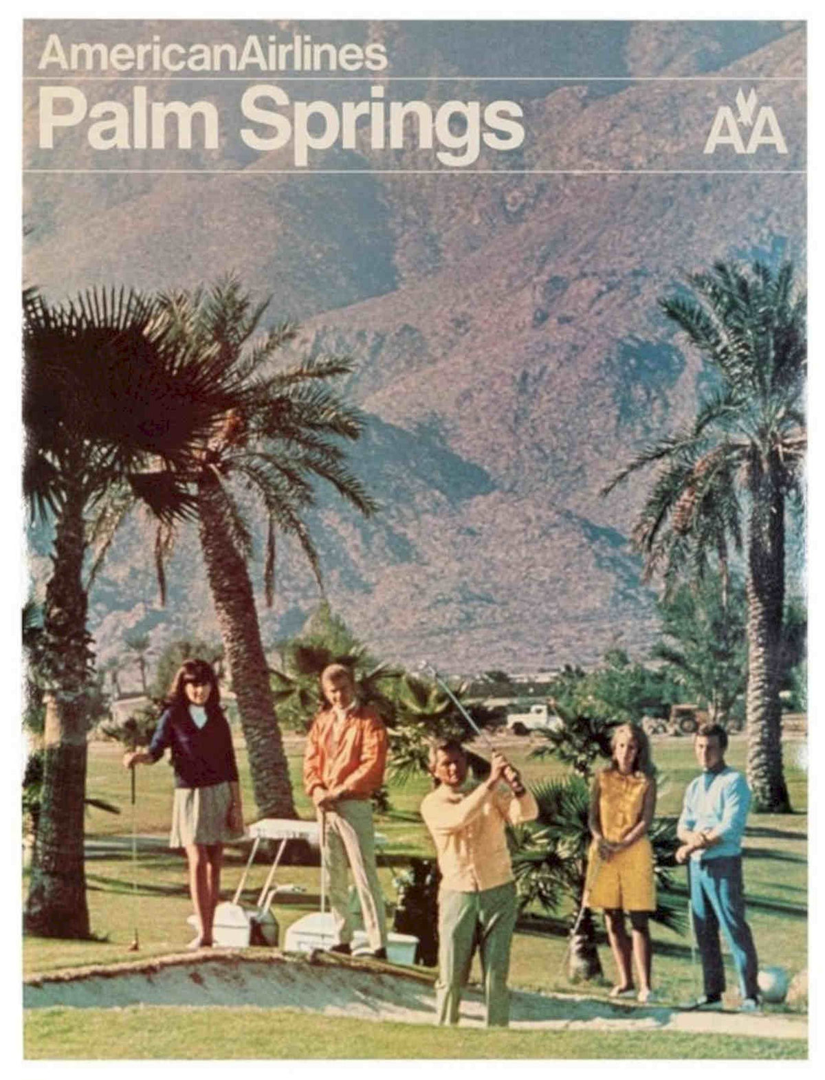 American Airlines Palm Vintage Retro Advert Poster A4 Photo Print