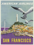 American Airlines San 1 Vintage Retro Advert Poster A4 Photo Print