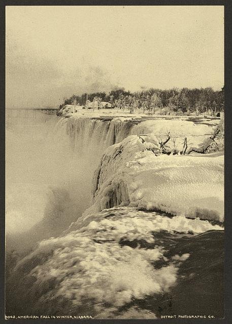 American Fall Niagara 3 Vintage A4 Photo Print