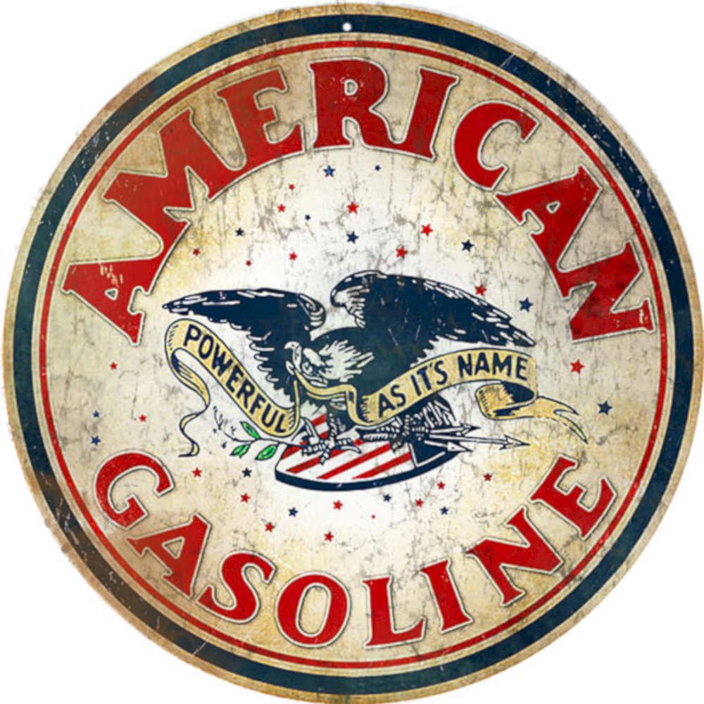 American Gasoline Eagle Vintage Retro Advert Ads A4 Photo Print