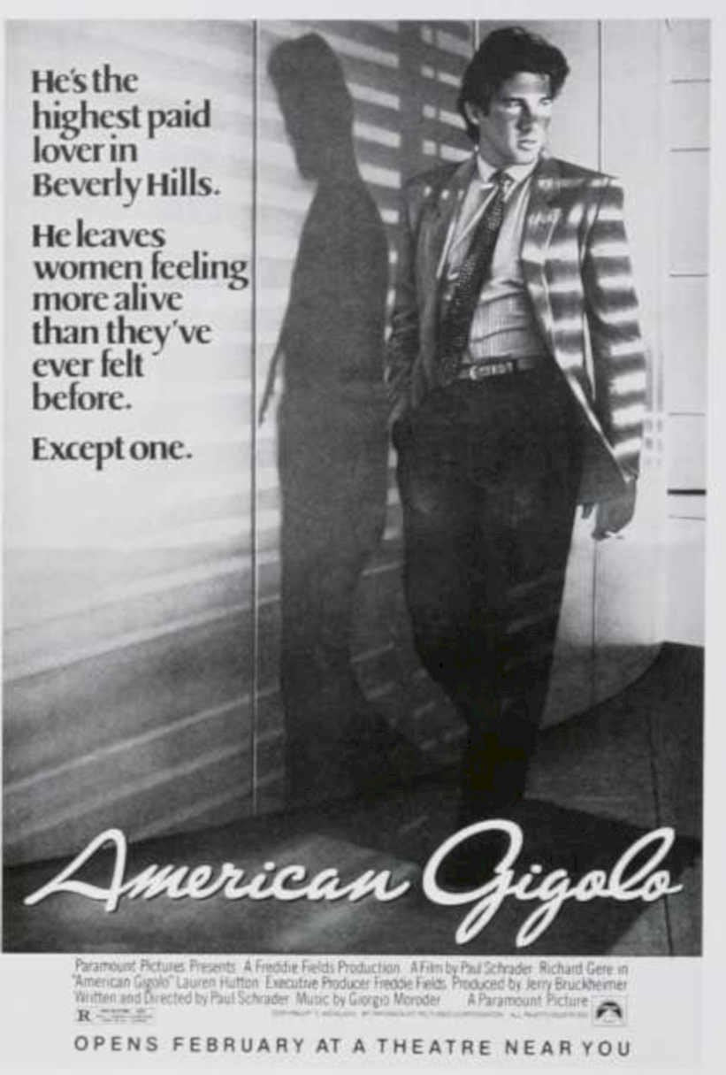 American Gigolo 1980 Vintage Retro Advert Ads A4 Photo Print