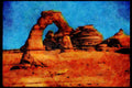 American Landscapes 038006 Delicate Arch Arches National Park A4 Limited Edition Watercolour Print