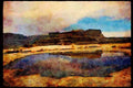 American Landscapes 038021 Rain Pool Canyonlands National Park A4 Limited Edition Watercolour Print