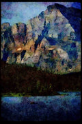 American Landscapes 038041 Swiftcurrent Lake Glacier National Park A4 Limited Edition Watercolour Print