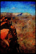 American Landscapes 038046 Toroweap Point Colorado River A4 Limited Edition Watercolour Print