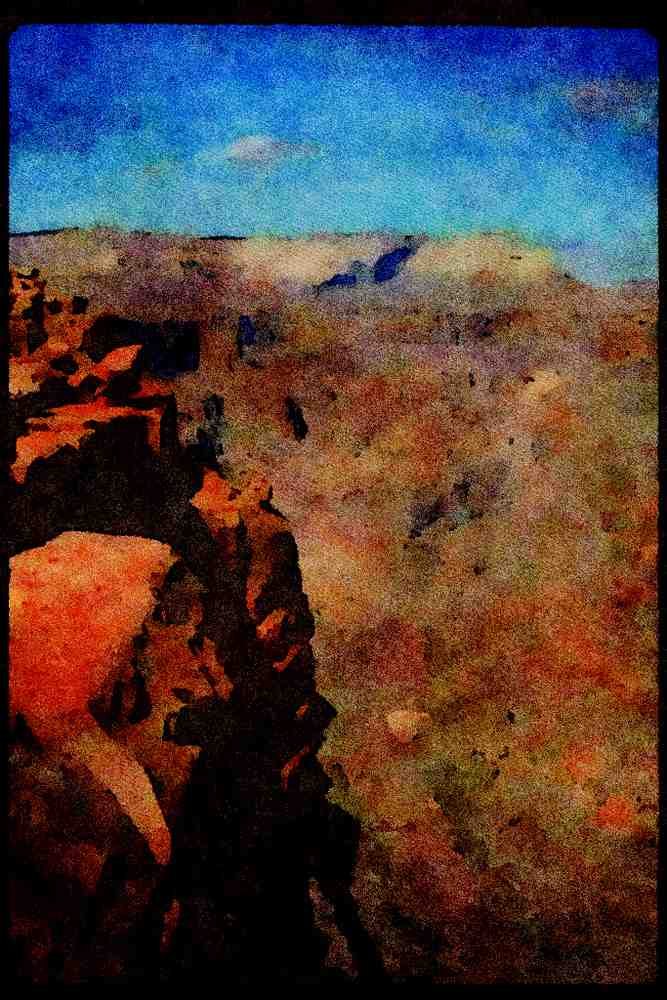 American Landscapes 038046 Toroweap Point Colorado River A4 Limited Edition Watercolour Print