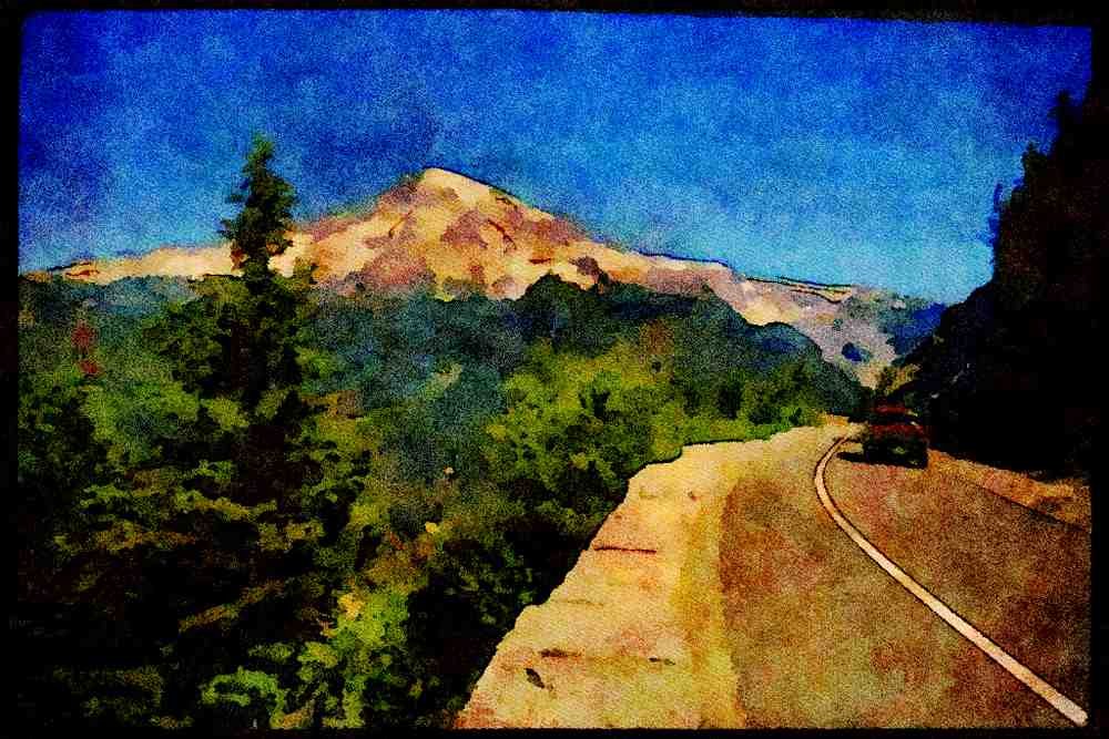 American Landscapes 038074 Snoqualmie National Forest A4 Limited Edition Watercolour Print