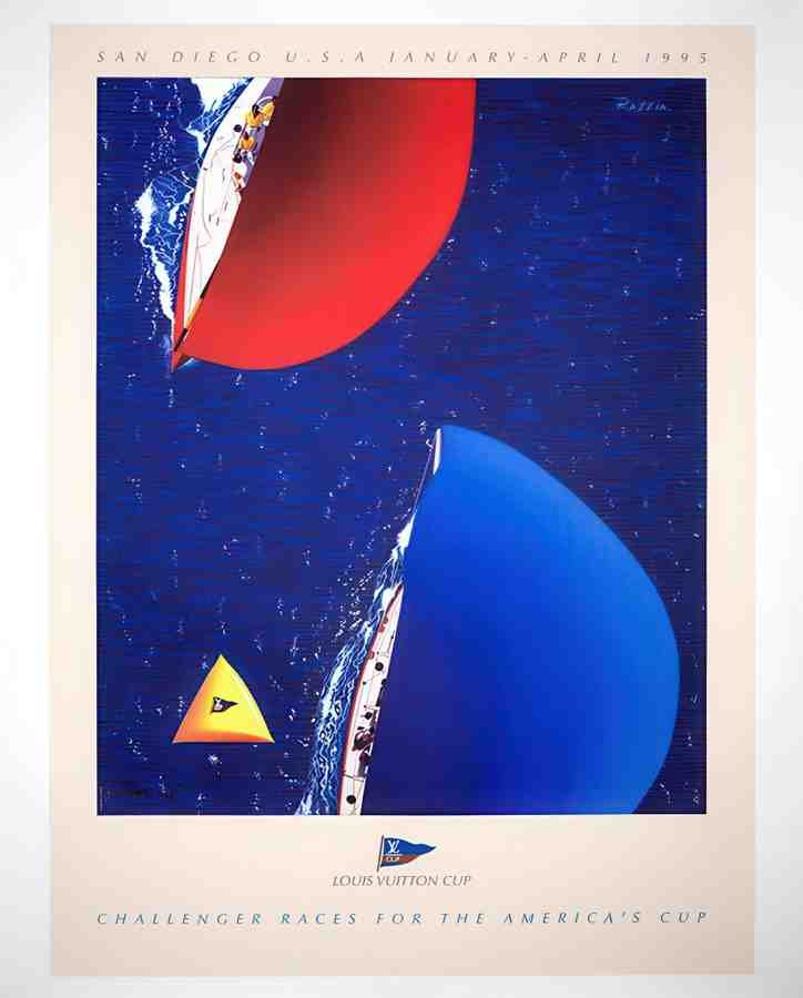 AmericasCup95 Vintage Advert A4 Photo Print
