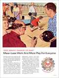 Amf Bowling Vintage Retro Advert Poster A4 Photo Print