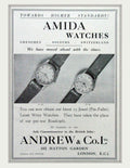 Amida Watches 15jewel Vintage Retro Advert Poster A4 Photo Print