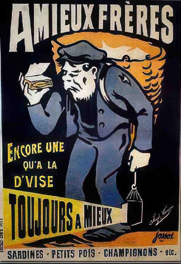 AmieuxFreres Vintage Advert A4 Photo Print
