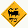 Amish Buggy Xing Vintage Retro Advert Ads A4 Photo Print