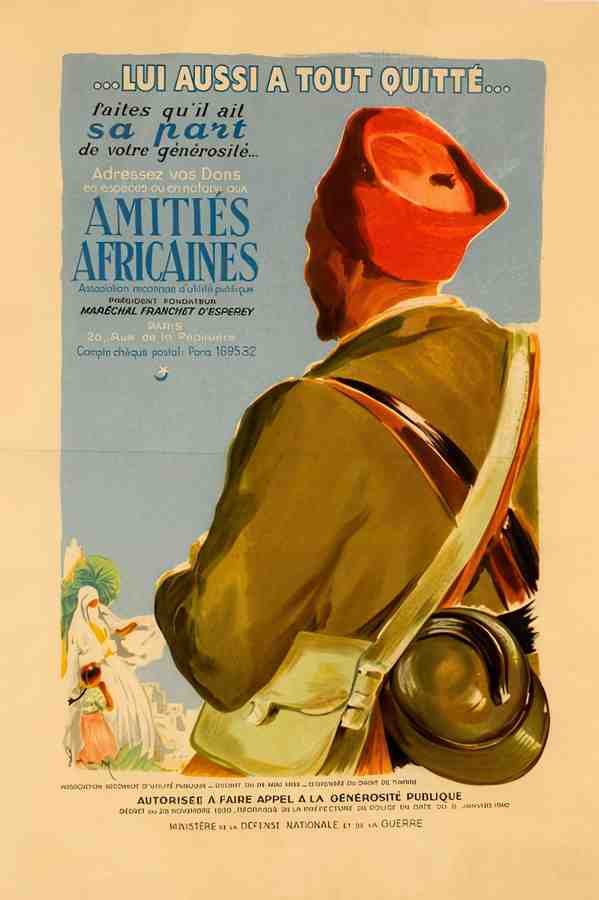 AmitiesAfricaines Vintage Advert A4 Photo Print