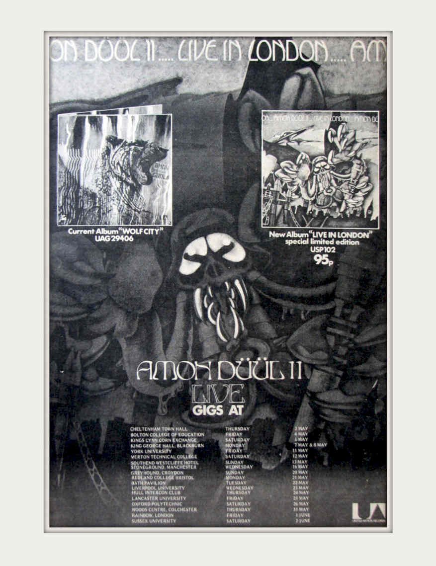Amon Dublii Live Vintage Retro Advert Poster A4 Photo Print