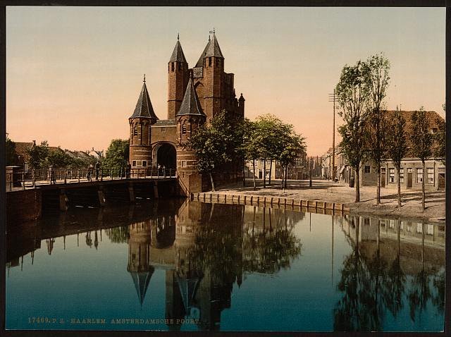 Amsterdam Gate Haarlem Vintage A4 Photo Print