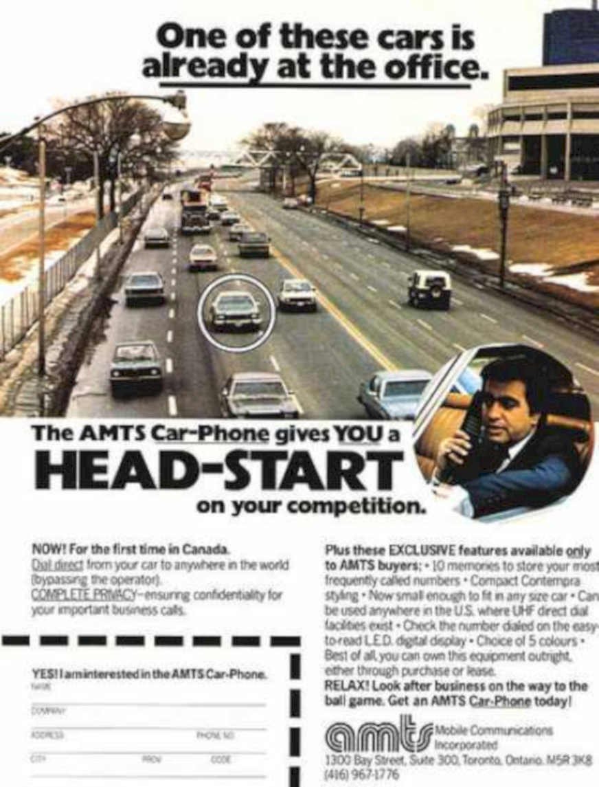 Amts Car Phone Vintage Retro Advert Ads A4 Photo Print