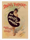 An Artists Model Theatre Poster Vintage Retro Advert Poster A4 Photo Print