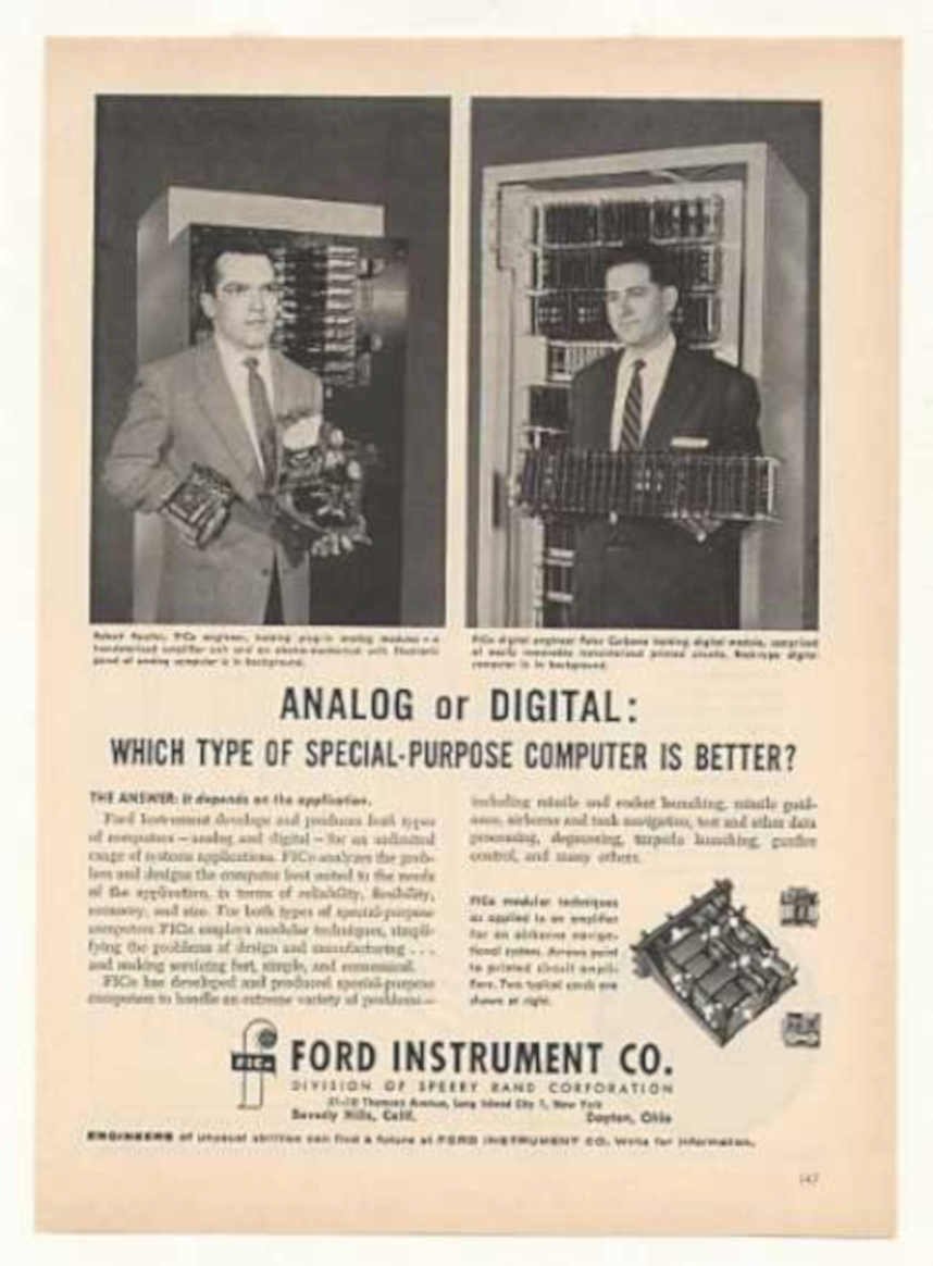 Analog Digital Computer Vintage Retro Advert Ads A4 Photo Print