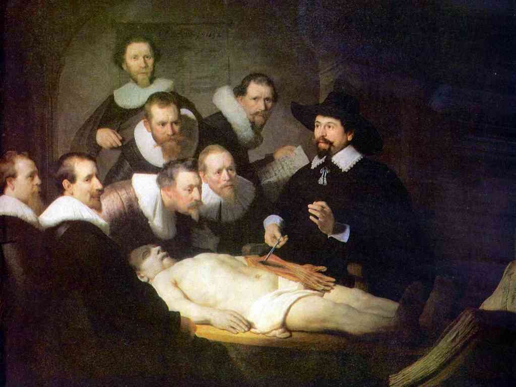 Anatomy Of Dr Tulp Rembrandt A4 Photo Print