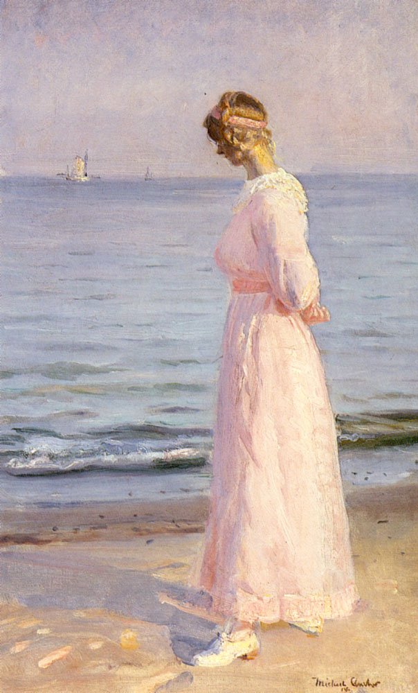 Ancher Michael Peter On The Beach At Skagen Art A4 Photo Print