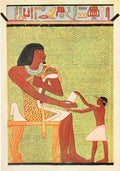 Ancient Giza 1900 Wall painting 3 A4 Photo Print