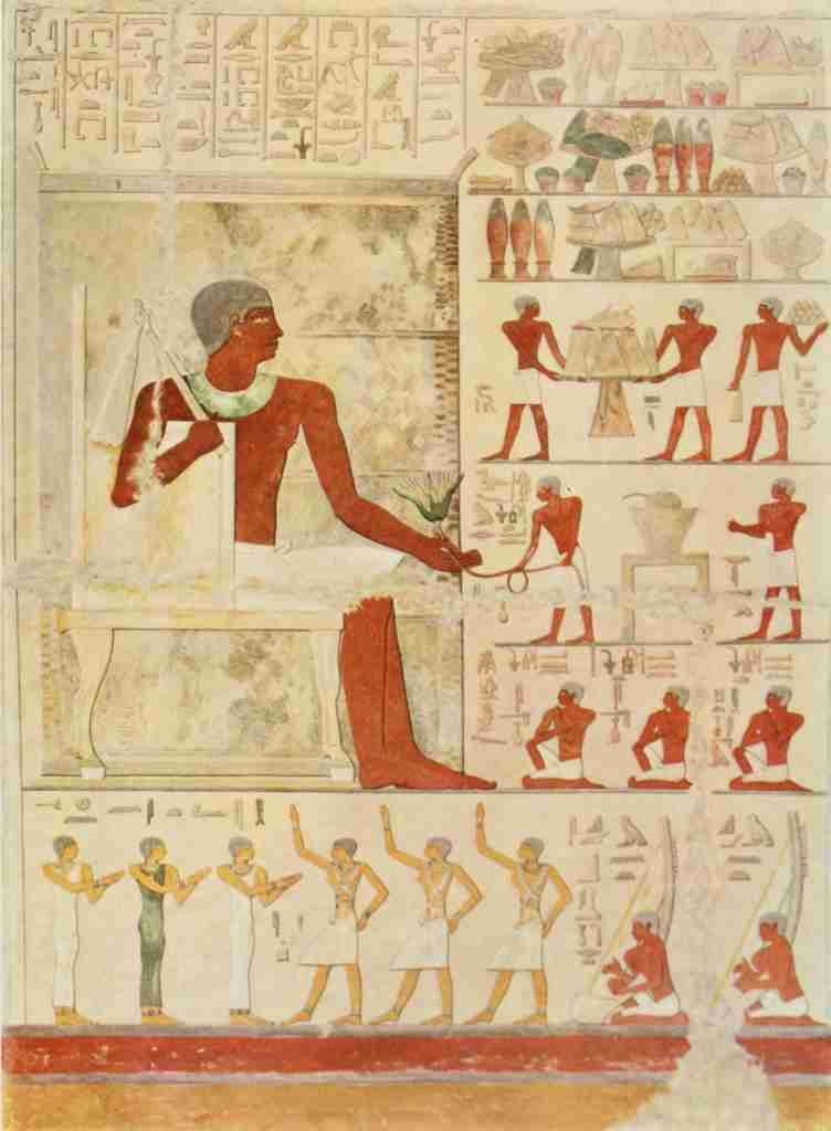Ancient Giza 1936 Wall painting 1 Vintage A4 Photo Print