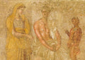 Ancient Greek Photo hellenistic greek terracotta funerary wall painting 2 A4 Photo Print