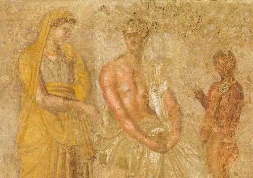 Ancient Greek Photo hellenistic greek terracotta funerary wall painting 2 A4 Photo Print