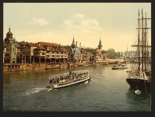 Ancient Paris II Exposition Universal 1900 Paris Vintage A4 Photo Print