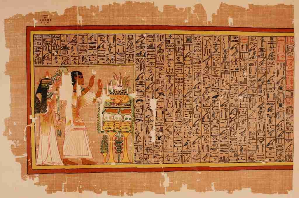 Ancient The Papyrus of Ani 1913 1 Vintage A4 Photo Print