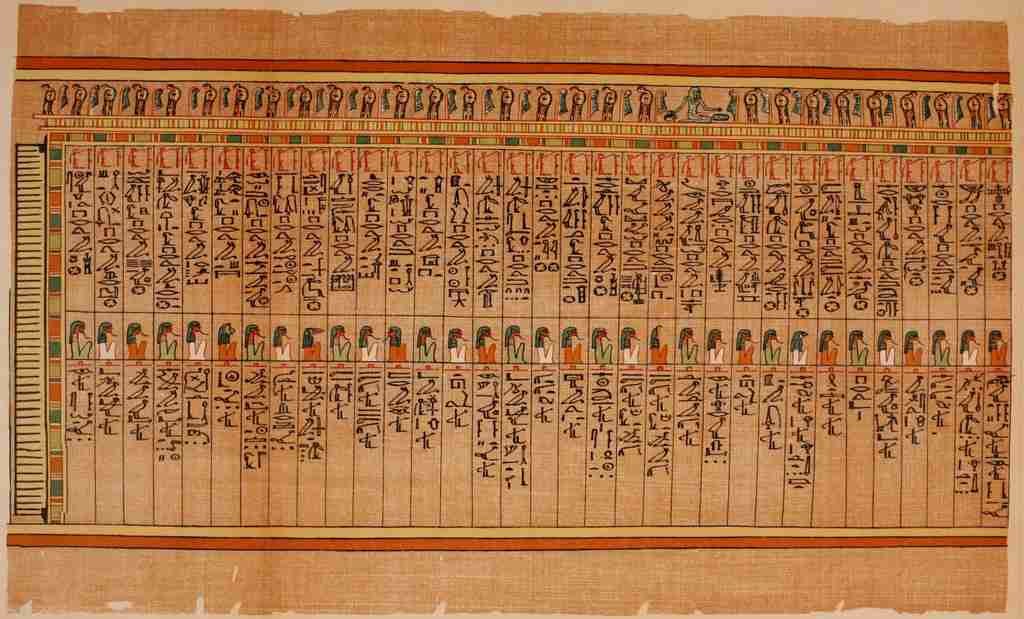 Ancient The Papyrus of Ani 1913 28 A4 Photo Print