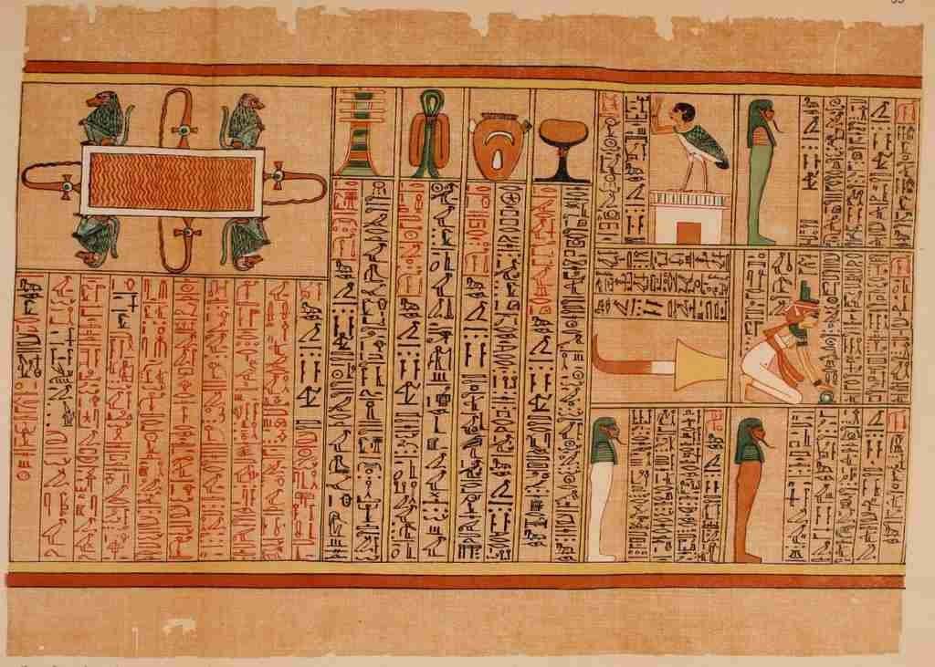 Ancient The Papyrus of Ani 1913 30 Vintage A4 Photo Print