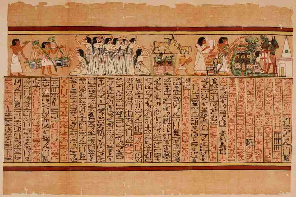 Ancient The Papyrus of Ani 1913 5 Vintage A4 Photo Print