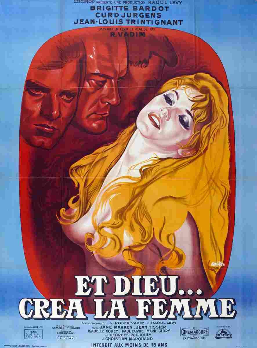 And God Created Woman 01 film star poster A4 Photo Print