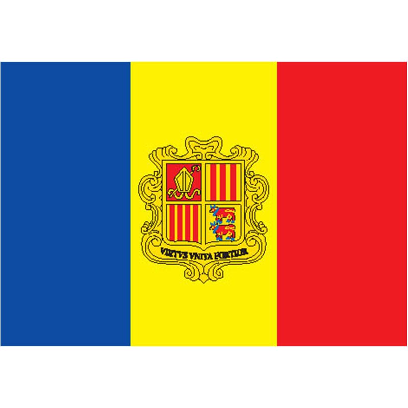 Andorra Flag N1331 A4 Photo Print