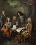 Andre Bouys La Barre and Other Musicians A4 Photo Print