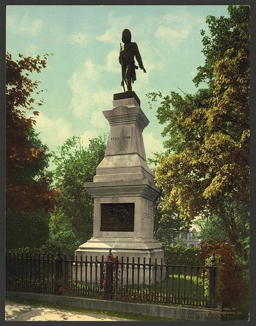 Andre Monument Tarrytown NY Vintage A4 Photo Print