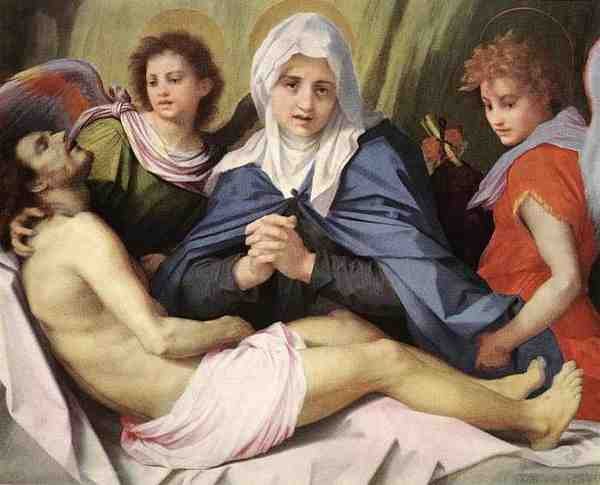 Andrea Del Sarto Lamentation Of Christ A4 Photo Print
