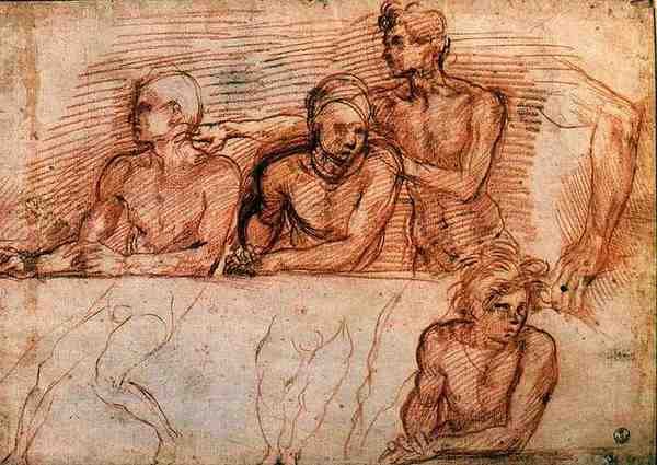 Andrea Del Sarto Last Supper Study A4 Photo Print
