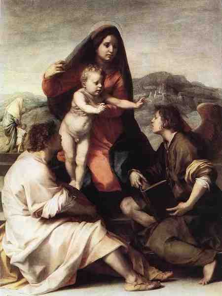 Andrea Del Sarto Madonna Della Scala A4 Photo Print