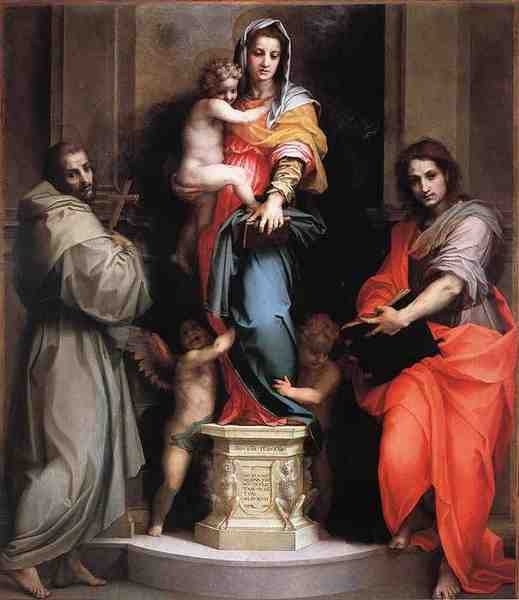Andrea Del Sarto Madonna Of The Harpies A4 Photo Print