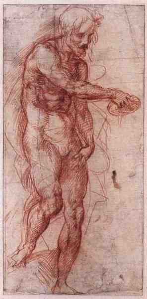Andrea Del Sarto Study For The Baptism Of The People A4 Photo Print